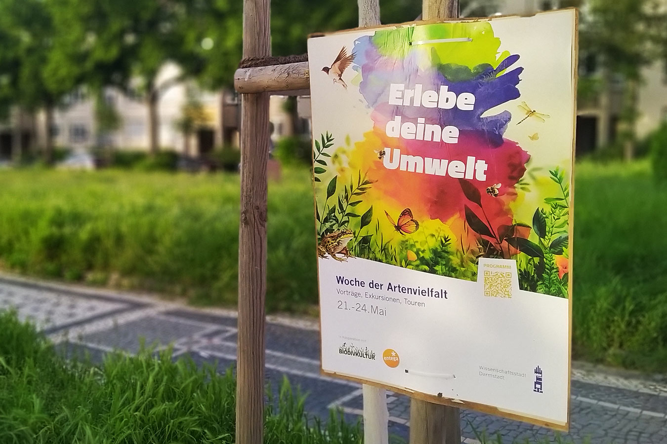 Plakat-Design für die Woche der Artenvielfalt in Darmstadt
