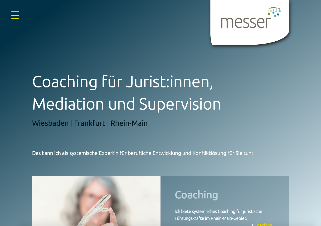 Webdesign für Executive Coach Bettina Messer.
