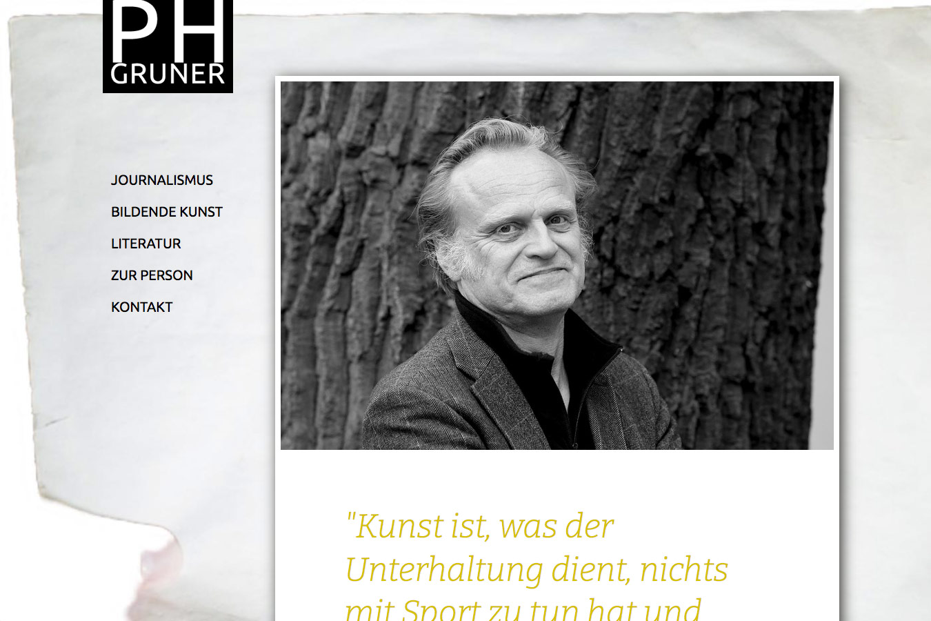Logo und Webseite für PH Gruner, Darmstadt.